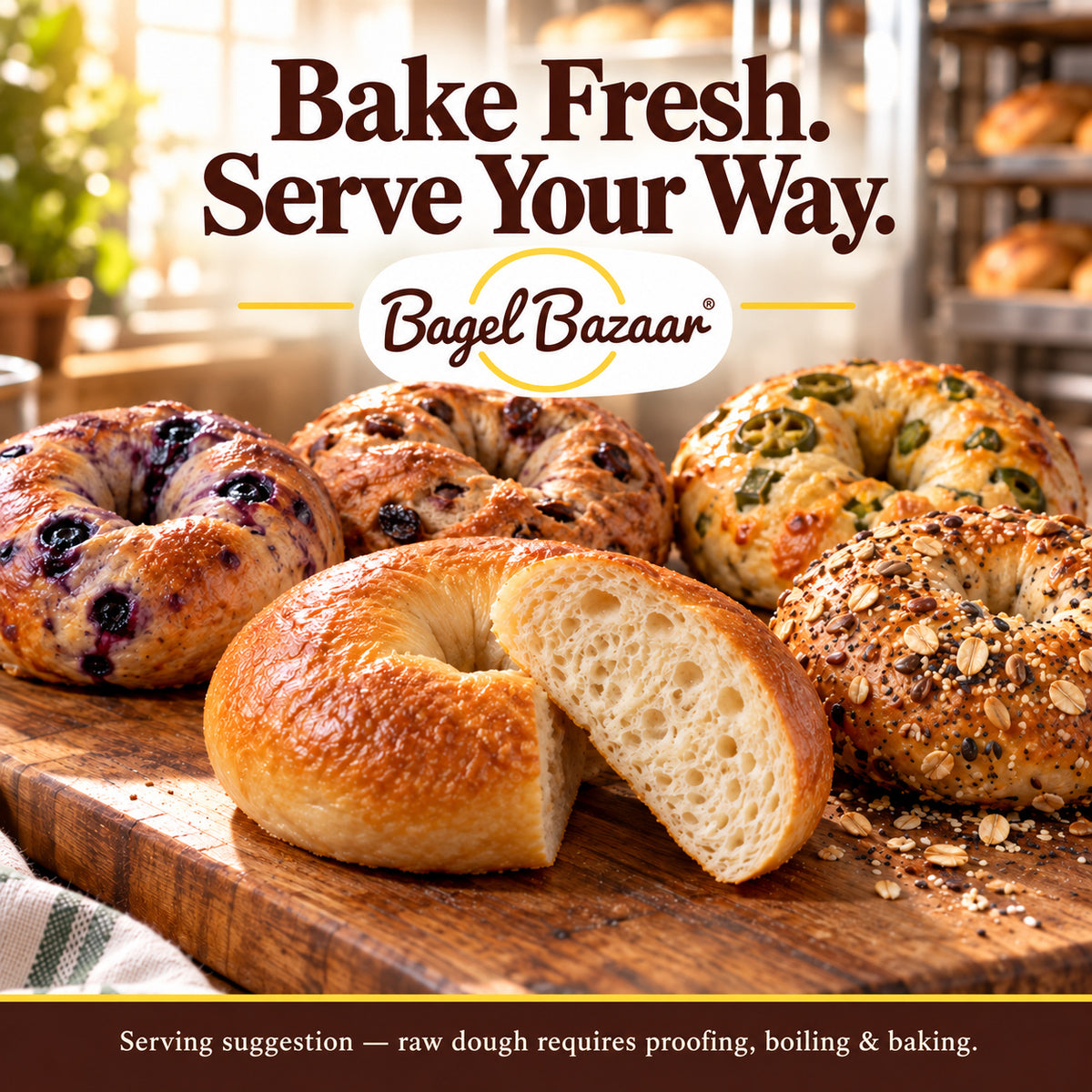 Wholesale Bagel Box Frozen Raw Samples