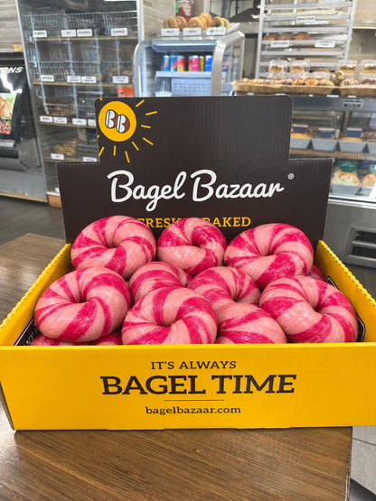 Breast Cancer Awareness Bagels (12 Bagels)