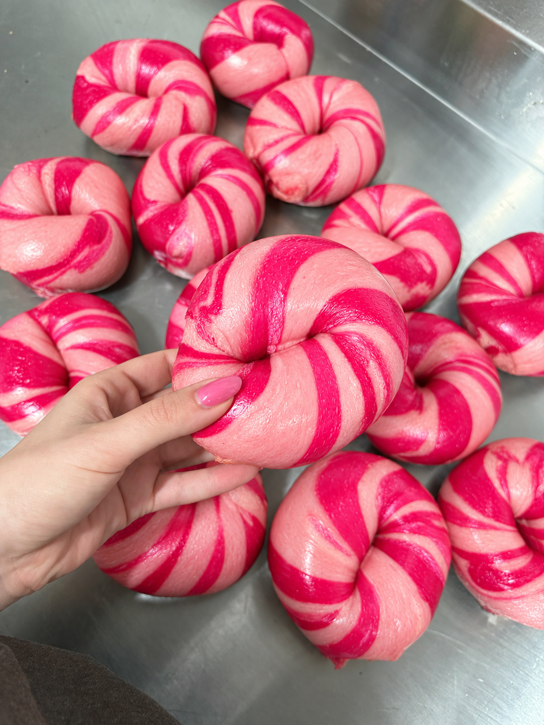 Breast Cancer Awareness Bagels (12 Bagels)