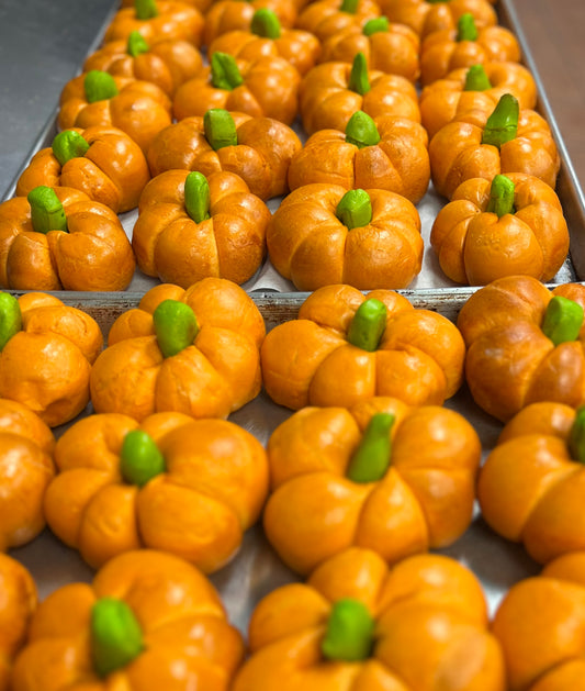 One Dozen Pumpkin Shaped Bagels